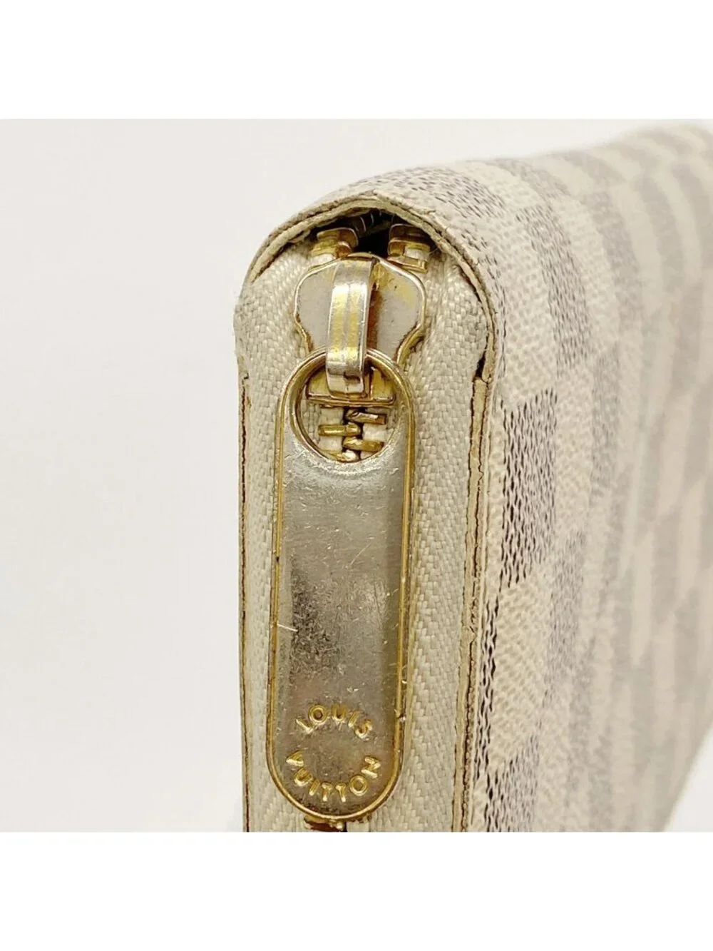 Louis Vuitton Wallet Damier Azur Zippy White